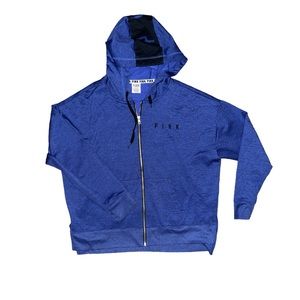EUC PINK Victoria Secret zip up jacket. Royal Blue. Size: Medium